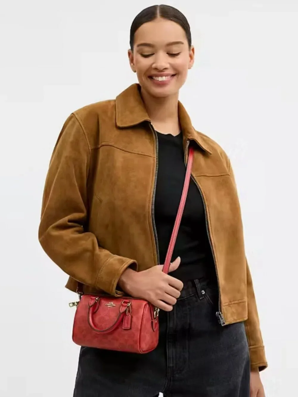 coach Mini Rowan Crossbody Bag In Signature Canvas cey63